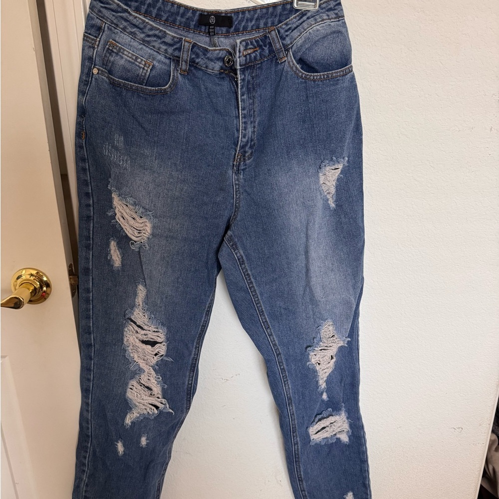 Missguided ripped jeans size 10